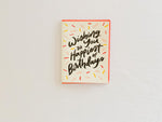 Happy Birthday -  Dahlia Press Greeting Card